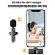 thumbnail image 4 of Micrófono De Radio Lavalier Inalámbrico Compatible Con Tabletas De Teléfonos Andriod - Sistema De Micrófono Lavalier De Solapa Inalámbrico Para Grabar Entrevistas Minnieouse EL017267-01, 4 of 5