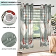thumbnail image 3 of Yayeee Window Curtains Light Filtering 63"x42" Grommet Panel Pair Home Living Room Decor, Winter Goose Scarves, 3 of 7