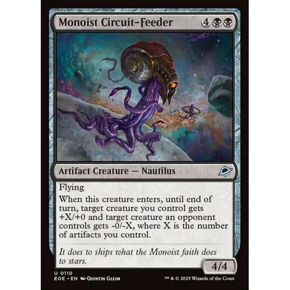MtG Edge of Eternities Uncommon Monoist Circuit-Feeder (FOIL) #110