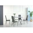 thumbnail image 2 of Nash Grey PU Upholstered Chairs with Sturdy Metal Legs (4 Chairs Per Box), 2 of 3