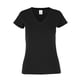 thumbnail image 1 of Playera Cuello V YAZBEK dama Color negro Talla chica 100% algodón, 1 of 3