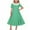 Green, variant on Summer Dresses for Girls 2025, Short Sleeve Dancing Party Pleated Princess Dresses Hot Pink Size 7-8T