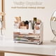 thumbnail image 2 of Organizador de maquillaje UFORU con 2 cajones grandes, color blanco, 2 of 8