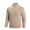 Khaki, variant on Men's Cotton Knit Sweater 1/4 Zip Pullover Fall Winter Casual Long Sleeve Heavyweight Thermal Jumper Tops (XL, Navy)