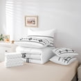thumbnail image 6 of Erosebridal Vintage Exotic Bohemian 7-Piece Twin Bedding Sets,White Black Bedding Comforter Set For Men Women,Reversible, 6 of 7
