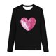 thumbnail image 5 of Blusas y camisas de manga larga con cuello redondo para niños Camisas de manga larga con estampado en forma de corazón Blusas casuales elegantes con cuello redondo Ropa Camisas de cuello redondo para, 5 of 5
