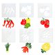 thumbnail image 3 of Molde de Cocina 6 uds. Plantillas para pasteles con forma de fruta vegetal, plantilla para galletas y pasteles, molde para Fondant Likrtyny Libre de BPA, 3 of 3