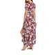 thumbnail image 3 of SAYOO Vestido bohemio femenino, estampado de flores de verano con cuello en V corto / media manga de una pieza para damas, S / M / L / XL / XXL SAYOO  moda, 3 of 6