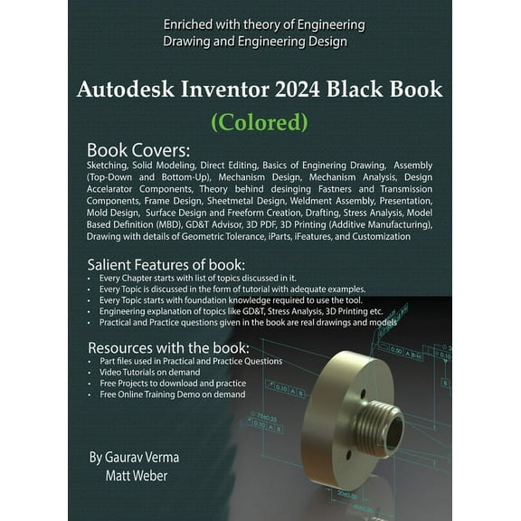 Autodesk Inventor 2024 Black Book, (Hardcover)
