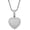Silver 3D Heart, variant on Silver Heart Necklace 14K Gold Plated Heart Pendant Cubic Zirconia Necklace for Women Men, Iced Out Love Necklace Jewelry Gift Valentine's Day/Mother's Day/Christmas/Anniversary/Birthday Gift