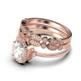 thumbnail image 4 of Beautiful Boho And hippie 2.35 Carat Oval Cut Diamond Moissanite Engagement Ring, Wedding Ring, Two Matching Band in 10k Solid Rose Gold, Romanic Gift For Her, Promise Ring, 4 of 4