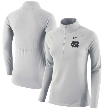 - North Carolina Tar Heels Nike Women's Element Core Half-Zip Pullover Performance Jacket - White