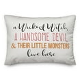 thumbnail image 2 of Creative Products A Wicked Witch and Handsome Devil 14x20 Spun Poly Pillow, 2 of 3