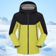 thumbnail image 2 of IWRICH Men's 3-in-1 Ski Jacket Windproof Waterproof Raincoat Insulated Winter Hooded Coats Yellow XL, 2 of 8