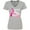 Athletic Heather, variant on Inktastic Breast Cancer Awareness Faith Over Fear Women's V-Neck T-Shirt