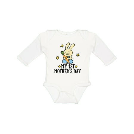 

Inktastic My 1st Mothers Day Outfit Boys Gift Baby Boy Long Sleeve Bodysuit
