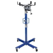 K Tool International XD63502 1000 lbs. Single Stage Under Hoist Single Stage Transmission Jack for Garages, Repair Shops and DIY, Height 43.7" to 71", Overload Valve, 4 Angle Adjustments, Blue