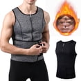 thumbnail image 2 of Corsé de neopreno para hombre, chaleco deportivo que contrae el abdomen, corsé moldeador de cintura y sudor, 2 of 6