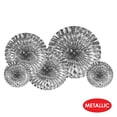 thumbnail image 3 of Beistle 53927-S Metallic Foil Hanging Fans - Pack of 12, 3 of 4