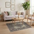 thumbnail image 3 of ODIKA Rose Floral Medallion With Vintage Scroll Border And Trellis Mauve Flowing for Dorm Room, Small Living Apartment, Stain Resistant Low Profile, 3 of 7