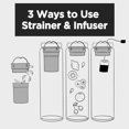 thumbnail image 4 of SHIJIU-650ml Glass Water Bottle with Infuser and Bamboo Lid Stainless Steel Handle, 4 of 4