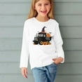 thumbnail image 2 of Odeerbi Kids Girls Fall Winter Basic Layering T-Shirt Halloween Basic Tees 3-14 Years Kids Long Sleeve Shirt Halloween Pullover Base Layer Shirts Kids Clothes White, 2 of 5