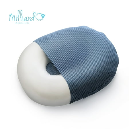 Milliard Foam Donut Cushion Orthopedic Ring Pillow with Removable Cover, Large, 20x15" For Hemorrhoid, Coccyx, Sciatic Nerve, Pregnancy and Tailbone Pain