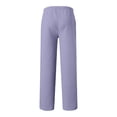 thumbnail image 4 of Havenx Mens Baggy Sweatpants Curved Wide Leg Drawstring Elastic Waist Pant with Pockets Open Bottom Sweat Pants Lounge Loose Workout Athletic Casual Clothes,Light Purple 3XL, 4 of 5