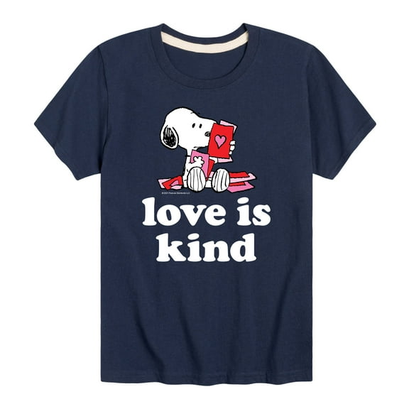 Peanuts - Love Is Kind - Toddler And Youth Short Sleeve Graphic T-Shirt
