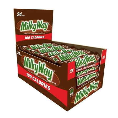 MILKY WAY 100 Calories Milk Chocolate Candy Bars, 0.77 oz ...