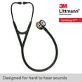 thumbnail image 3 of 3M Littmann Cardiology IV Stethoscope, High Polish Rainbow Chestpiece, Black Tube, Smoke Stem, 6240, 3 of 10