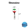 thumbnail image 4 of Iran Country Flag Retractable Reel ID Badge Key Card Name Tag Holder with Clip, 4 of 7