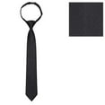 thumbnail image 5 of Black Boys Ties Woven Formal Pre-Tied Necktie Adjustable Child Age for 8-12 School Uniforms, 5 of 7