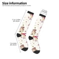 thumbnail image 2 of Naloa Floral Mushroom Thigh High Socks Extra Long Stretchy Sock Women Over Knee High Opaque Stocking Daily Wear, 2 of 6