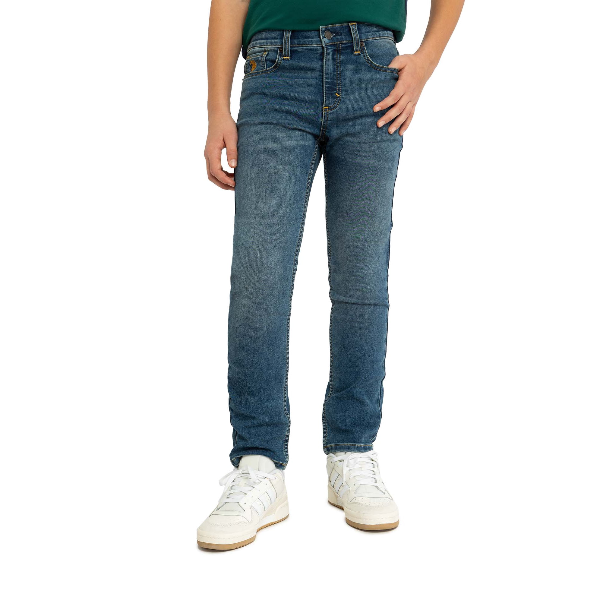 U.S. Polo Assn. Boys Skinny Knit Denim Jean, Sizes 4-18