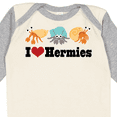 thumbnail image 4 of Inktastic I Heart Hermit Crabs Boys or Girls Long Sleeve Baby Bodysuit, 4 of 5
