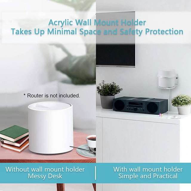 Router Holder,Or Deco X60 Compatible With Deco Mount Router Mount Wall Mount Router With Deco X20 Deco X20 Or Stand Compatible With Mount Stand Compatible Router Mount Stand Router Funien Wall