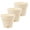 Cream Set of 3, variant on Self Watering Window Box Planter Latina 15.6 Inch, Shade/Taupe, Indoor/Outdoor Windowsill/Oblong Shape Plastic Planter with Bottom Watering and Water Level Indicator