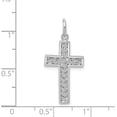 thumbnail image 4 of 14k White Gold Cross Charm - 30mm, 4 of 6