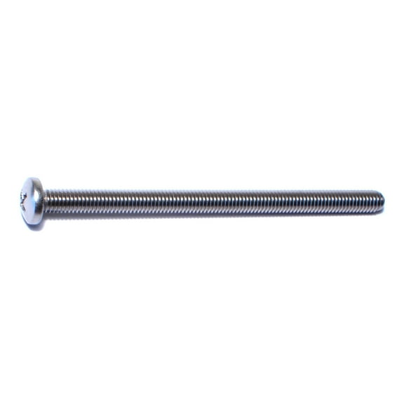 #10-32 x 3" 18-8 Stainless Steel Fine Thread Phillips Pan Head Machine Screws MSPSS-233