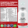 thumbnail image 6 of Tri-Core Essentials - 3 A Day Comprehensive Multivitamin Multimineral Complex with Probiotics, Prebiotics, Digestive Enzymes, Mushrooms, Adaptogens, and 45 Fruits and Vegetables - 180 Tablets, 6 of 6