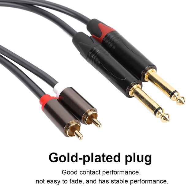 Cable Adaptador de A 6.35 mm, Cable de Audio de 4.9 Pies para Micrófono para Amplificador de Auriculares para la Cámara de la Batidora