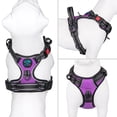thumbnail image 2 of Arnés para perros PHOEPET, chaleco reflectante ajustable sin tirones, morado, L, 2 of 6