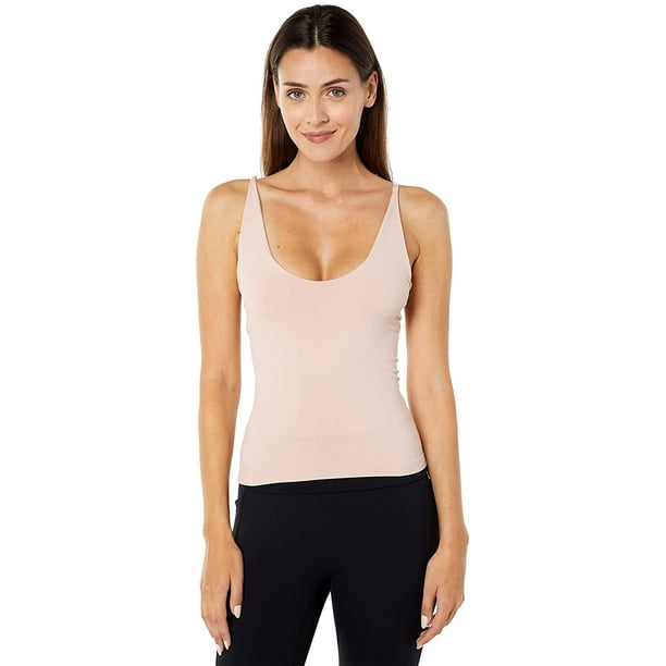 Free People Seamless V-Neck Cami for Women - Sleek Style, Plunging Neckline  Flattering Silhouette X-Small-Small Ballet 