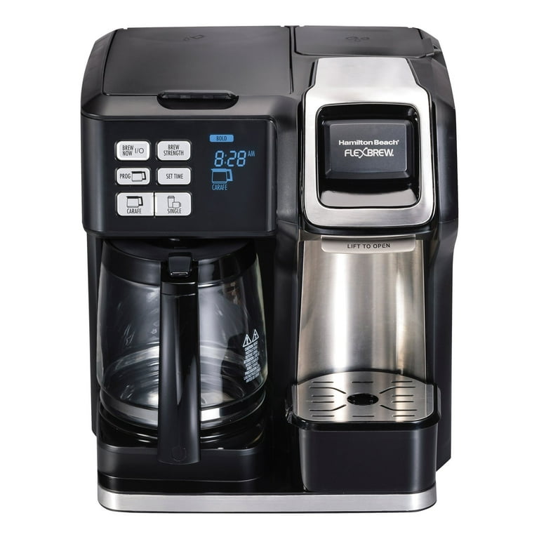 Hamilton Beach FlexBrew 2 Way Coffee Maker Single Serve with K Cup Pod or Ground Brew Option Walmart