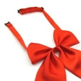 thumbnail image 3 of Toptie Women Pre-Tied Bow Ties Solid Color Bowknot Neckwear-Black, 3 of 3