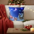 thumbnail image 4 of Christmas Throw Pillow Covers 18x18" Christmas LED Pillows 2 Modes Switching Printed Sofa Pillows Cushions Pillowcases Home Decors for Couch Bed Sofa Bedroom Living Room, 4 of 7