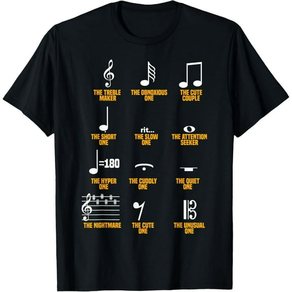 Musical Notes Symbol Definition - Humor Musician T-Shirt