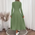 thumbnail image 5 of Sweater Dresses For Women Knitted Elegant Long Sleeve Dress Women Autumn Winter Vintage Dresses Fashion Solid Vestidos Casual Street Y2K, 5 of 5