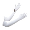 thumbnail image 2 of GARENDE Arm Covers Cooling Arm Sleeves 58cm Comfortable Breathable Summer Sun Gloves for white, 2 of 9
